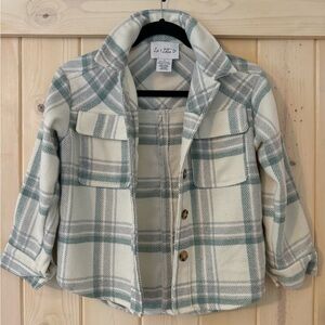 NWOT girls 8 flannel shacket ADORBS